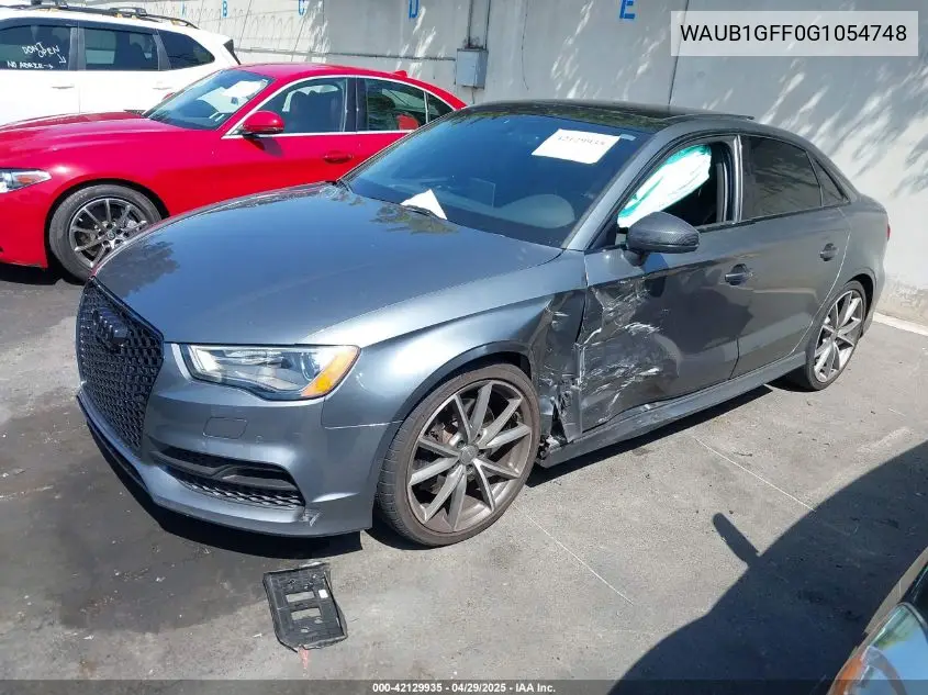 2016 Audi S3 2.0T Premium Plus VIN: WAUB1GFF0G1054748 Lot: 42129935