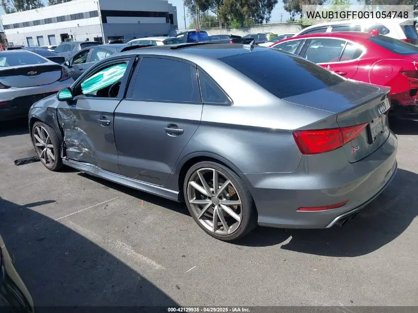 2016 Audi S3 2.0T Premium Plus VIN: WAUB1GFF0G1054748 Lot: 42129935