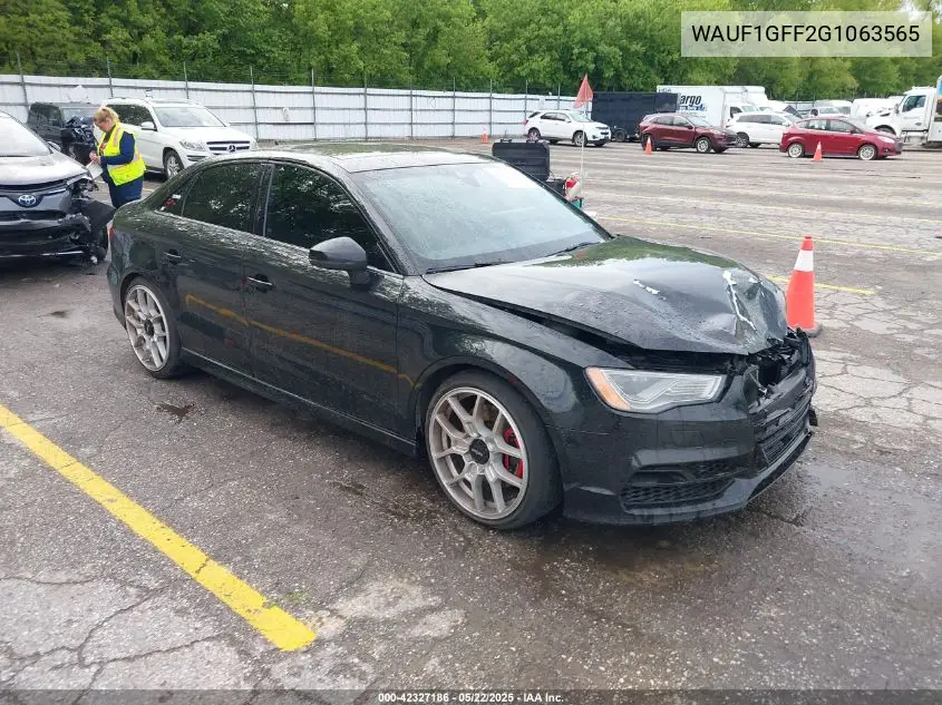 2016 Audi S3 2.0T Premium Plus VIN: WAUF1GFF2G1063565 Lot: 42327186