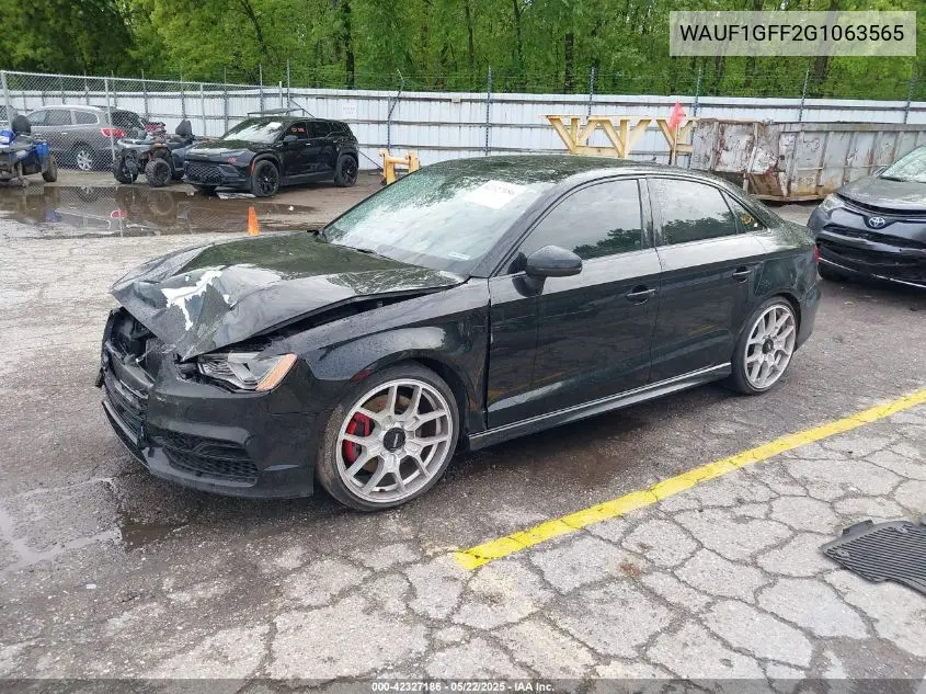 2016 Audi S3 2.0T Premium Plus VIN: WAUF1GFF2G1063565 Lot: 42327186