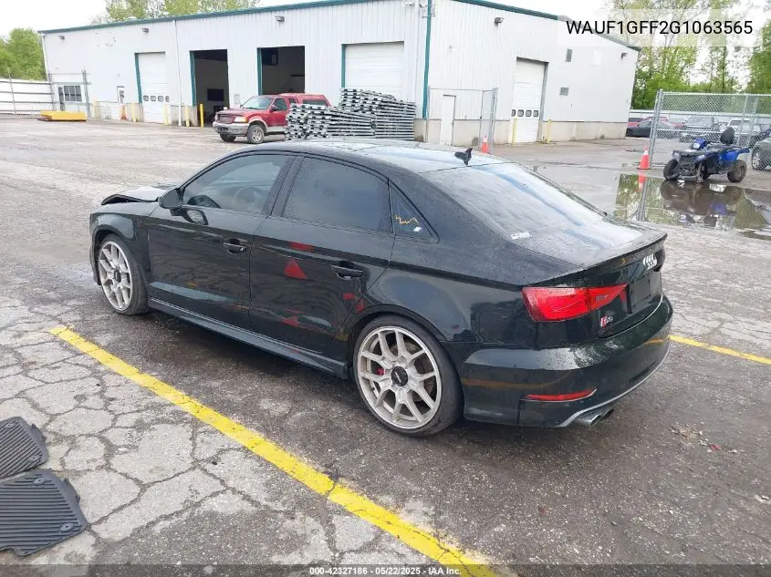 2016 Audi S3 2.0T Premium Plus VIN: WAUF1GFF2G1063565 Lot: 42327186