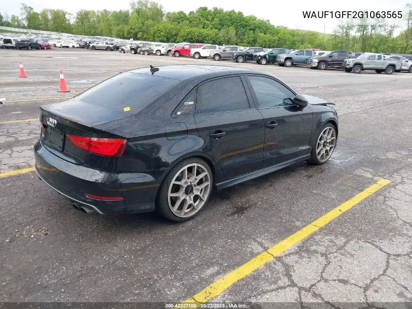 2016 Audi S3 2.0T Premium Plus VIN: WAUF1GFF2G1063565 Lot: 42327186