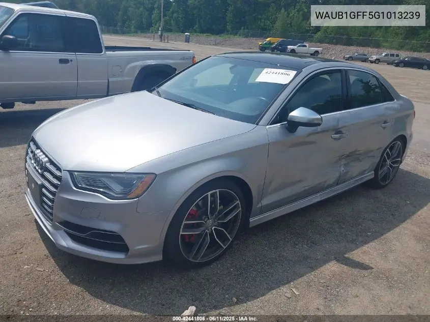2016 Audi S3 2.0T Premium Plus VIN: WAUB1GFF5G1013239 Lot: 42441806