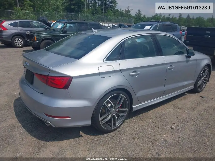 2016 Audi S3 2.0T Premium Plus VIN: WAUB1GFF5G1013239 Lot: 42441806