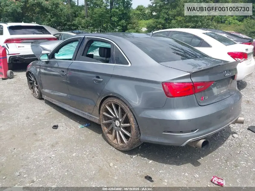 2016 Audi S3 2.0T Premium Plus VIN: WAUB1GFF0G1005730 Lot: 42543400