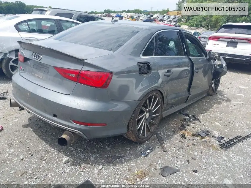2016 Audi S3 2.0T Premium Plus VIN: WAUB1GFF0G1005730 Lot: 42543400