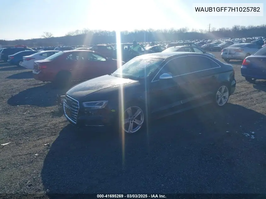 2017 Audi S3 2.0T Premium Plus VIN: WAUB1GFF7H1025782 Lot: 41695269