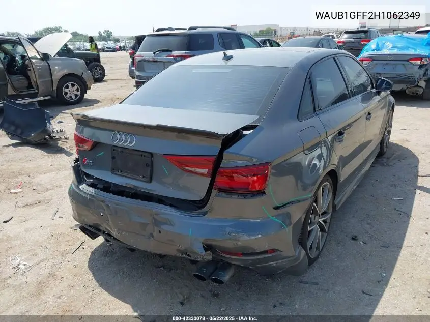 2017 Audi S3 2.0T Premium Plus VIN: WAUB1GFF2H1062349 Lot: 42333078
