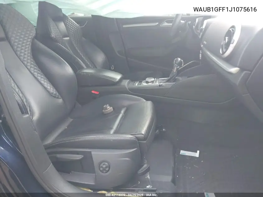 2018 Audi S3 2.0T Premium Plus/2.0T Tech Premium Plus VIN: WAUB1GFF1J1075616 Lot: 42118370