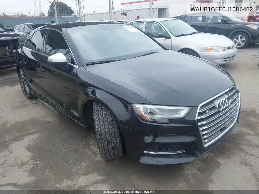2018 Audi S3 2.0T Premium Plus/2.0T Tech Premium Plus VIN: WAUB1GFF0J1086462 Lot: 42498470