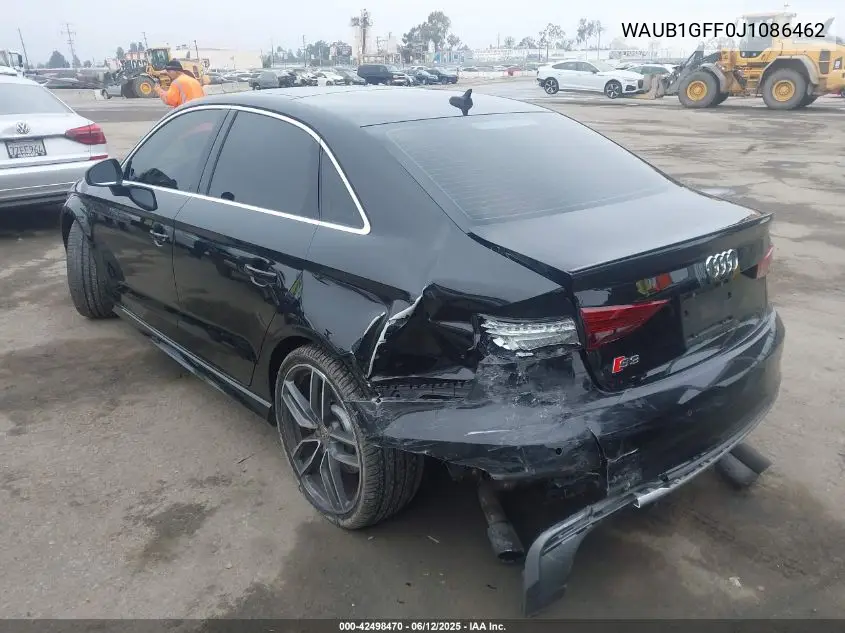 2018 Audi S3 2.0T Premium Plus/2.0T Tech Premium Plus VIN: WAUB1GFF0J1086462 Lot: 42498470