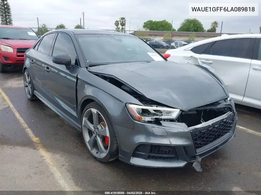 2020 Audi S3 Premium Plus Tfsi Quattro S Tronic VIN: WAUE1GFF6LA089818 Lot: 41935550
