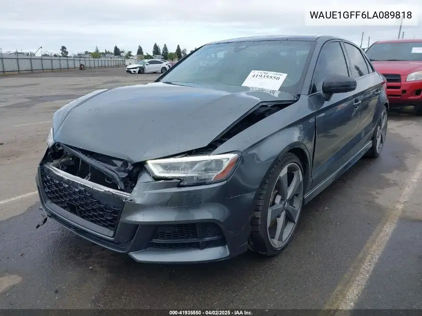 2020 Audi S3 Premium Plus Tfsi Quattro S Tronic VIN: WAUE1GFF6LA089818 Lot: 41935550