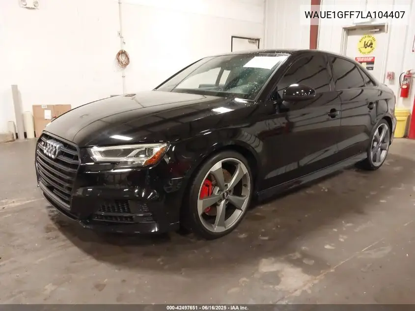 2020 Audi S3 Premium Plus Tfsi Quattro S Tronic VIN: WAUE1GFF7LA104407 Lot: 42497651