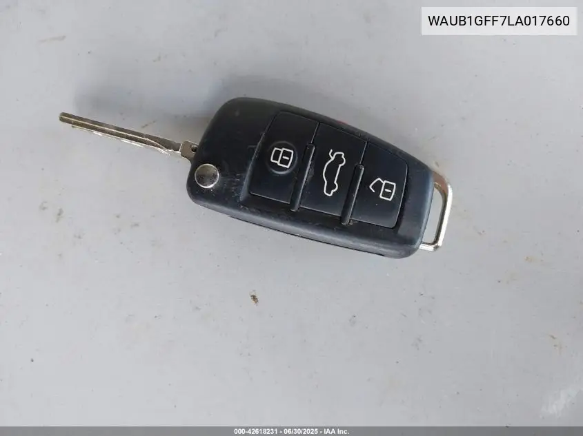 2020 Audi S3 Premium Tfsi Quattro S Tronic VIN: WAUB1GFF7LA017660 Lot: 42618231