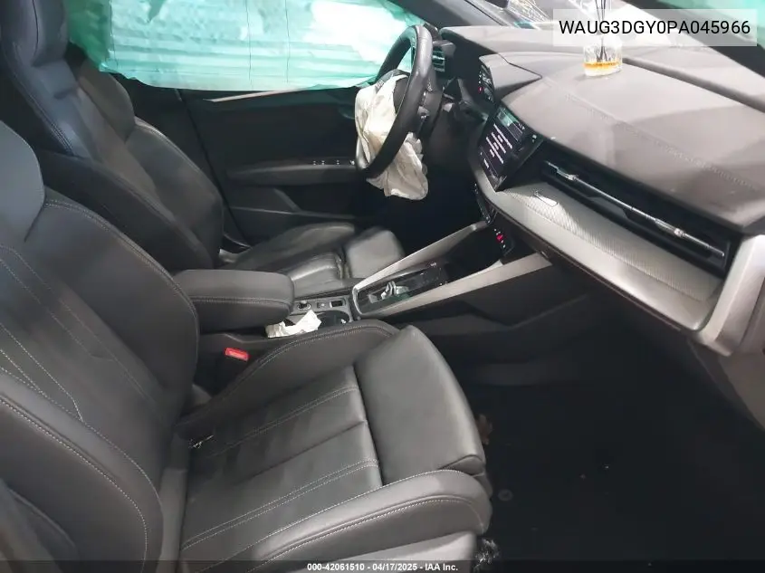 2023 Audi S3 Premium Tfsi Quattro S Tronic VIN: WAUG3DGY0PA045966 Lot: 42061510