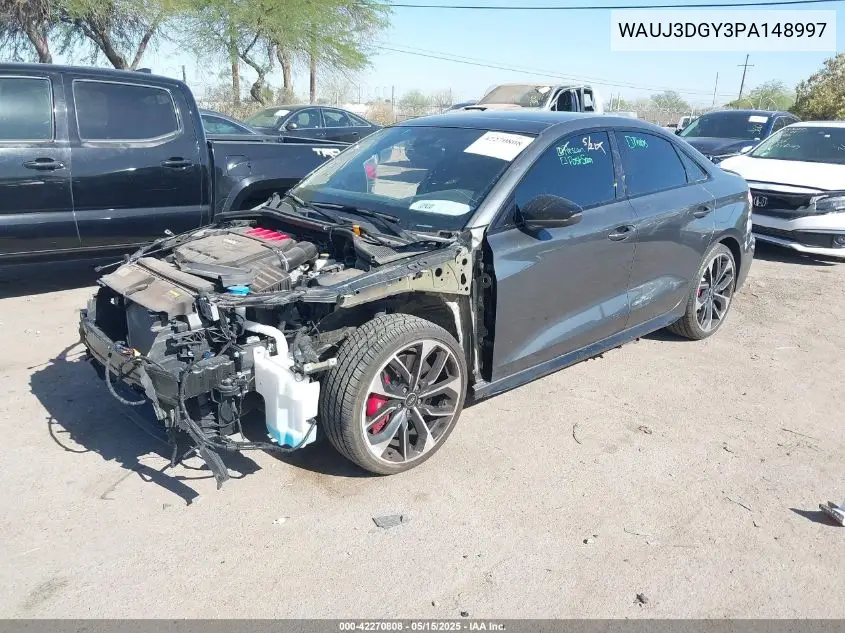 2023 Audi S3 Prestige Tfsi Quattro S Tronic VIN: WAUJ3DGY3PA148997 Lot: 42270808