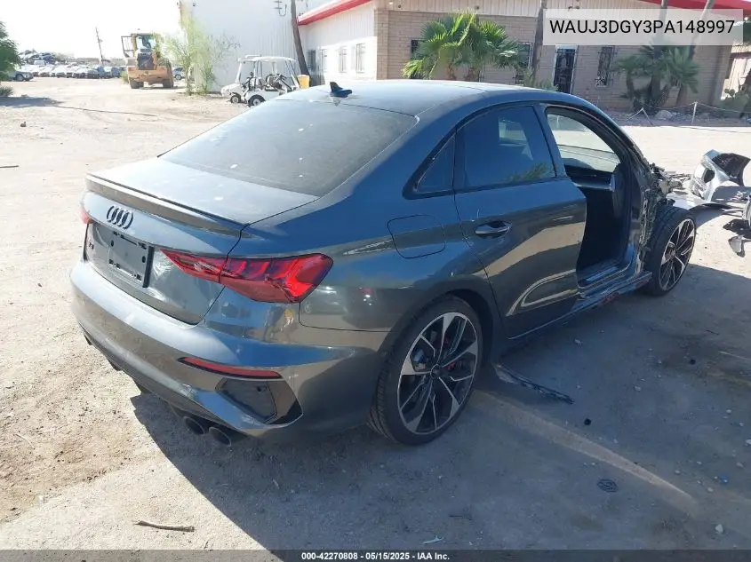 2023 Audi S3 Prestige Tfsi Quattro S Tronic VIN: WAUJ3DGY3PA148997 Lot: 42270808