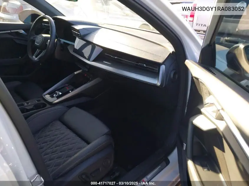 2024 Audi S3 Premium Plus Tfsi Quattro S Tronic VIN: WAUH3DGY1RA083052 Lot: 41717027