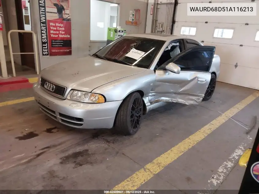 2001 Audi S4 2.7T VIN: WAURD68D51A116213 Lot: 42489941