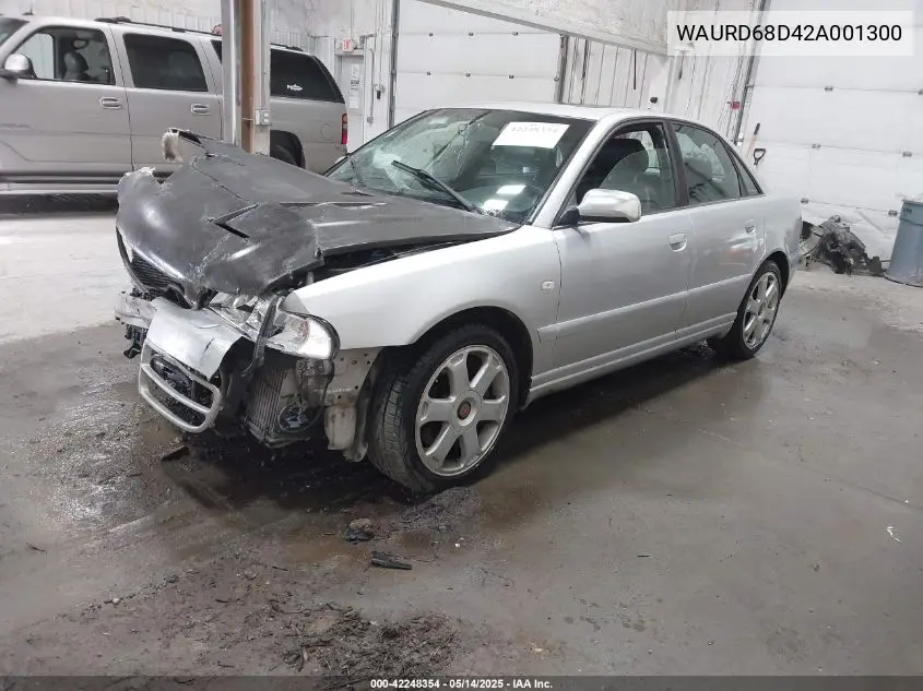 2002 Audi S4 2.7T VIN: WAURD68D42A001300 Lot: 42248354