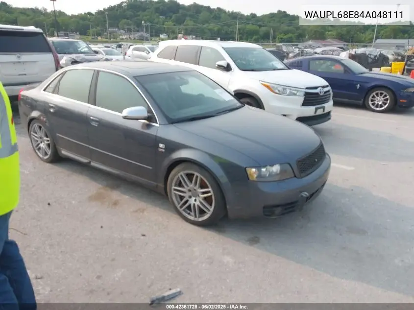 2004 Audi S4 VIN: WAUPL68E84A048111 Lot: 42361728