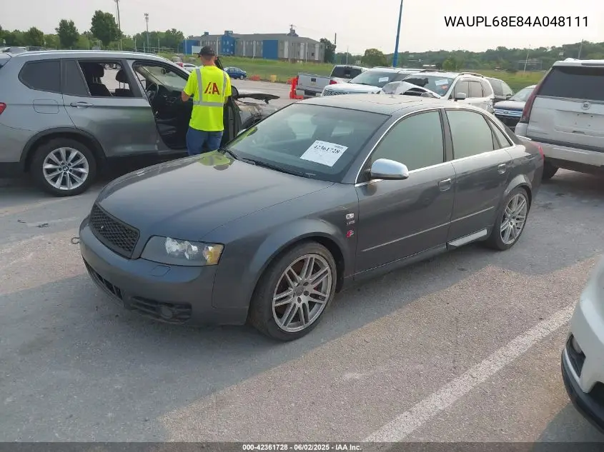 2004 Audi S4 VIN: WAUPL68E84A048111 Lot: 42361728