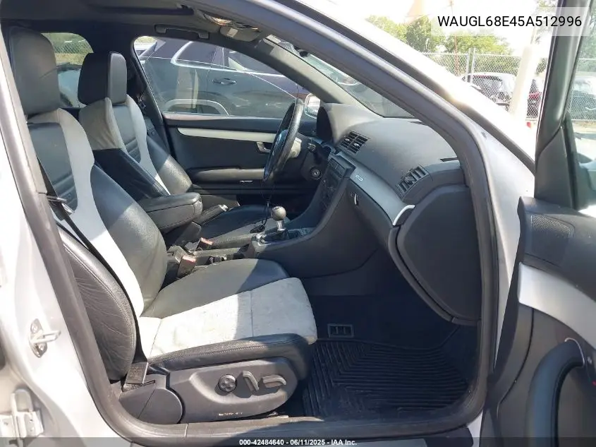 2005 Audi S4 4.2 VIN: WAUGL68E45A512996 Lot: 42484640