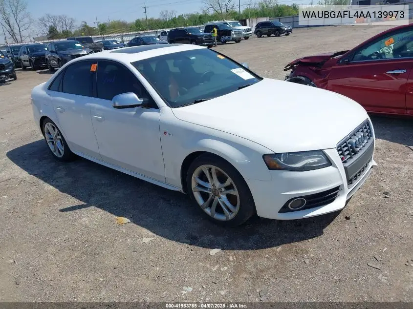 2010 Audi S4 3.0 Premium Plus VIN: WAUBGAFL4AA139973 Lot: 41963765