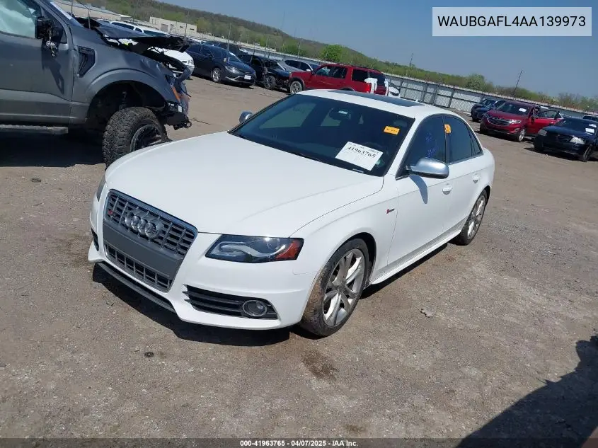 2010 Audi S4 3.0 Premium Plus VIN: WAUBGAFL4AA139973 Lot: 41963765