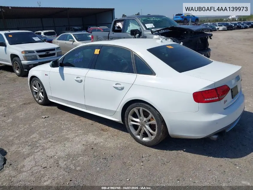 2010 Audi S4 3.0 Premium Plus VIN: WAUBGAFL4AA139973 Lot: 41963765