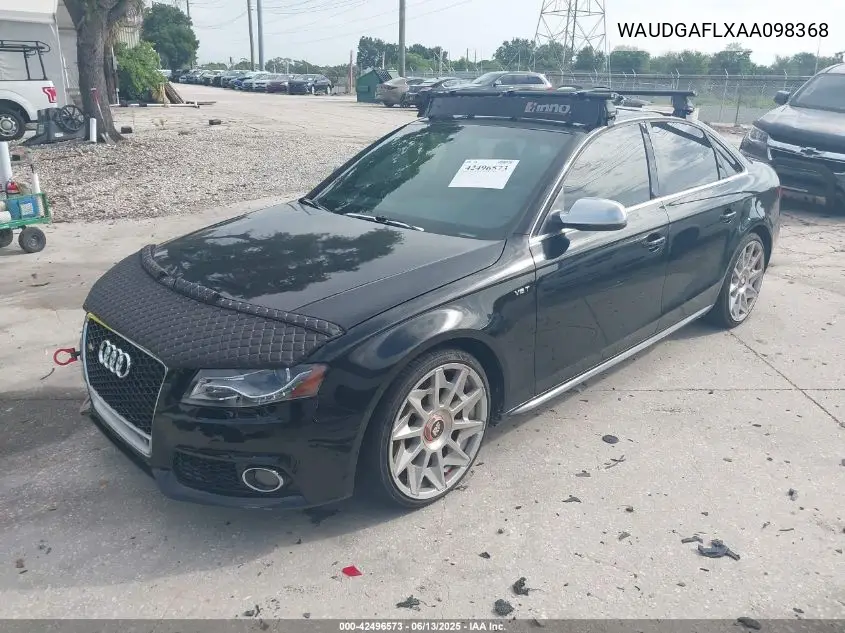 2010 Audi S4 3.0 Premium Plus VIN: WAUDGAFLXAA098368 Lot: 42496573