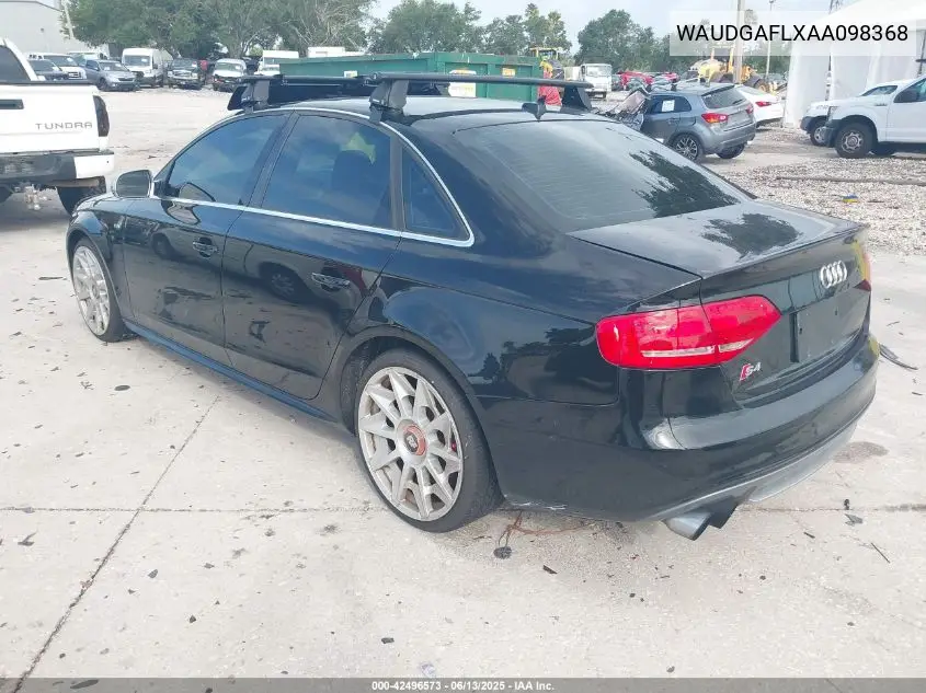2010 Audi S4 3.0 Premium Plus VIN: WAUDGAFLXAA098368 Lot: 42496573