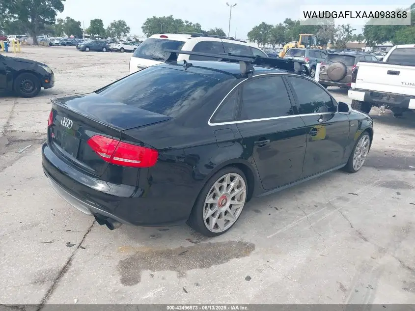 2010 Audi S4 3.0 Premium Plus VIN: WAUDGAFLXAA098368 Lot: 42496573