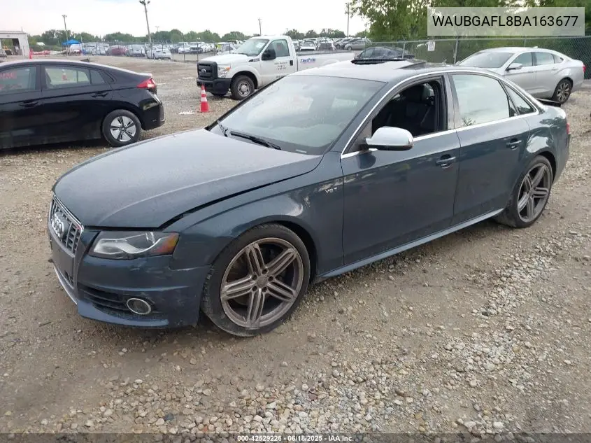 2011 Audi S4 3.0 Premium Plus VIN: WAUBGAFL8BA163677 Lot: 42529226