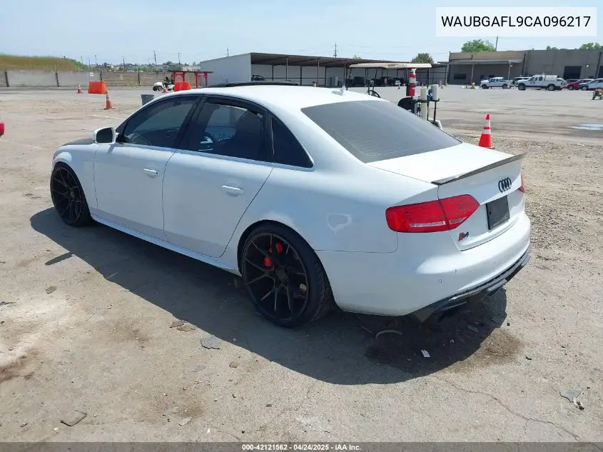 2012 Audi S4 3.0 Premium Plus VIN: WAUBGAFL9CA096217 Lot: 42121562