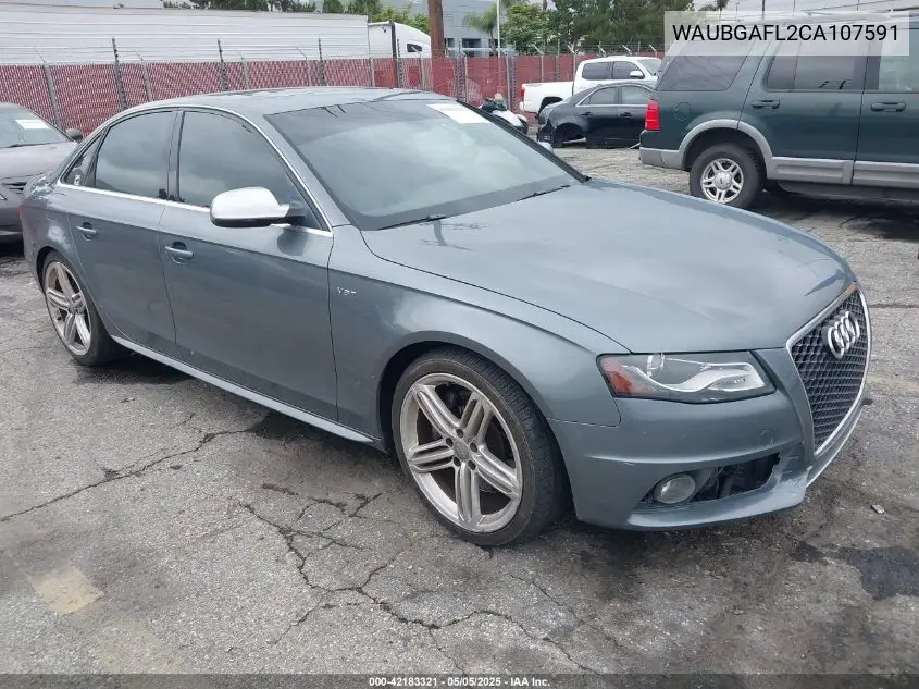 2012 Audi S4 3.0 Premium Plus VIN: WAUBGAFL2CA107591 Lot: 42183321