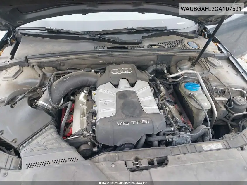 2012 Audi S4 3.0 Premium Plus VIN: WAUBGAFL2CA107591 Lot: 42183321