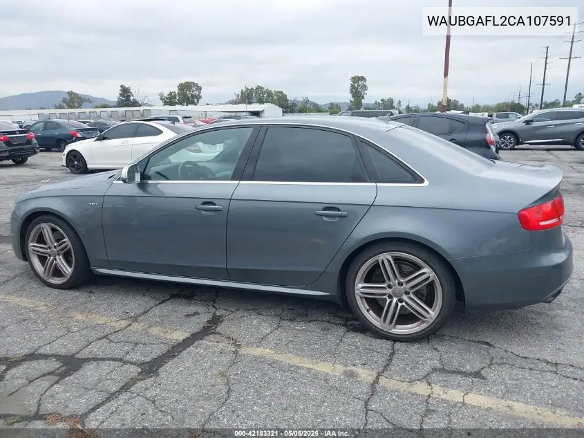2012 Audi S4 3.0 Premium Plus VIN: WAUBGAFL2CA107591 Lot: 42183321