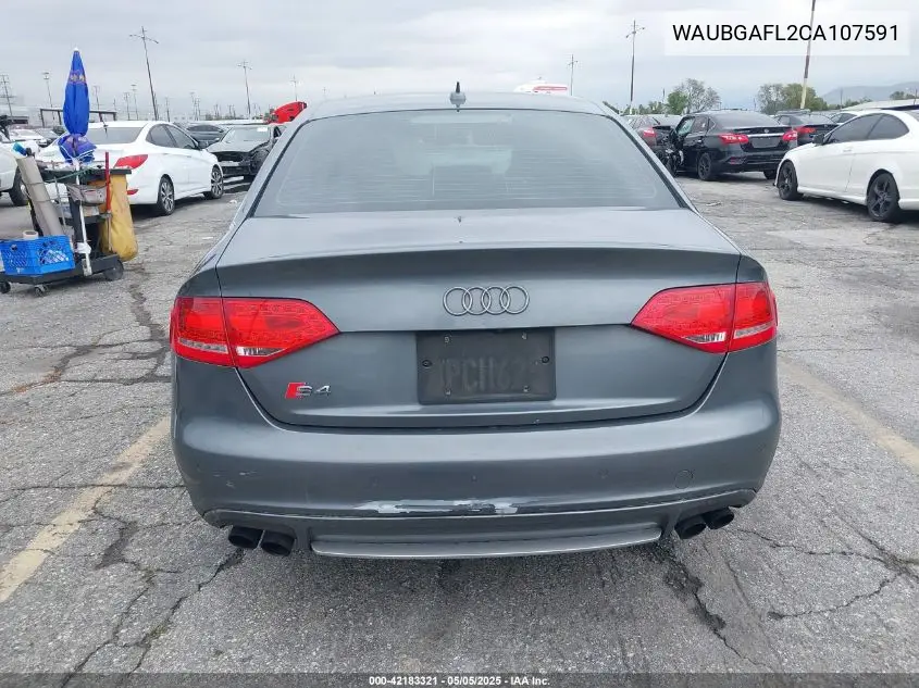 2012 Audi S4 3.0 Premium Plus VIN: WAUBGAFL2CA107591 Lot: 42183321