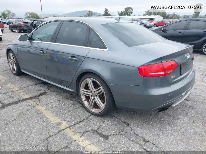 2012 Audi S4 3.0 Premium Plus VIN: WAUBGAFL2CA107591 Lot: 42183321