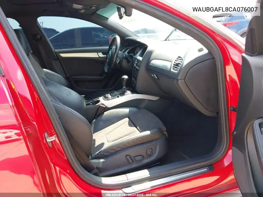 2012 Audi S4 3.0 Premium Plus VIN: WAUBGAFL8CA076007 Lot: 42316715