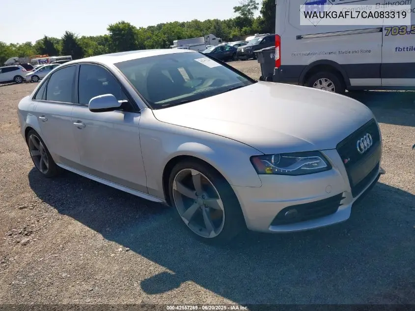 2012 Audi S4 3.0 Premium Plus VIN: WAUKGAFL7CA083319 Lot: 42557269