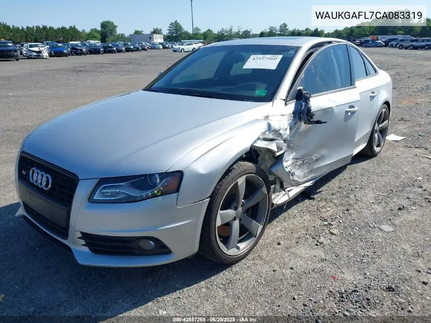2012 Audi S4 3.0 Premium Plus VIN: WAUKGAFL7CA083319 Lot: 42557269