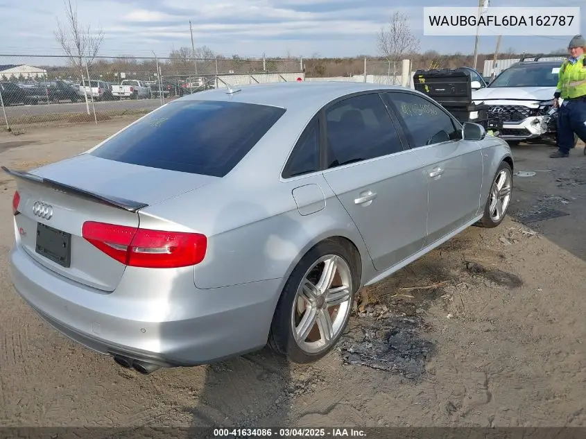 2013 Audi S4 3.0T Premium Plus VIN: WAUBGAFL6DA162787 Lot: 41634086