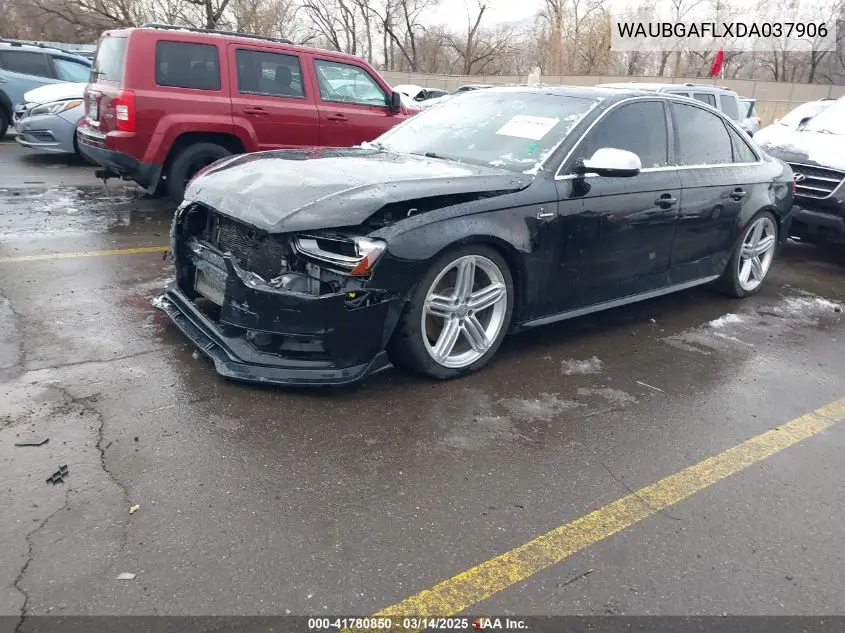 2013 Audi S4 3.0T Premium Plus VIN: WAUBGAFLXDA037906 Lot: 41780850