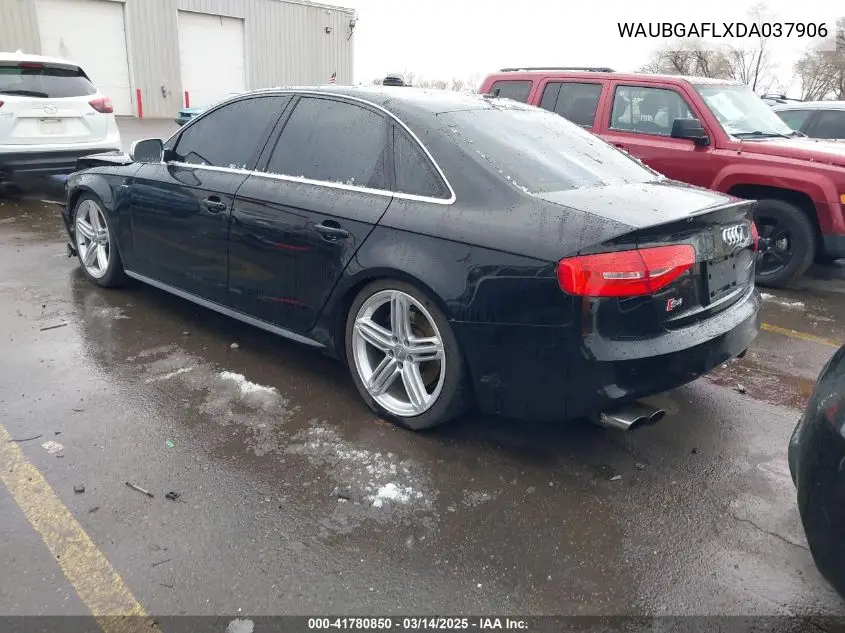 2013 Audi S4 3.0T Premium Plus VIN: WAUBGAFLXDA037906 Lot: 41780850
