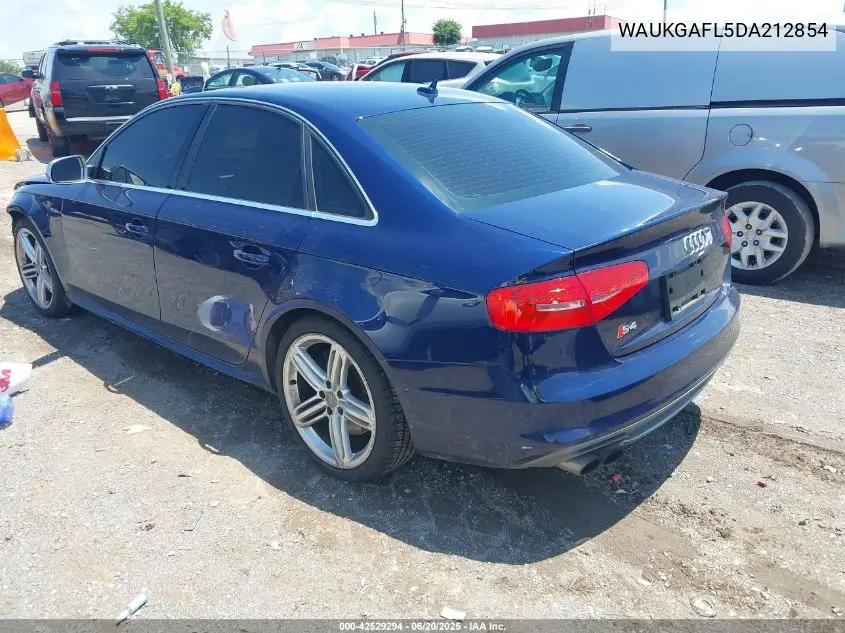 2013 Audi S4 3.0T Premium Plus VIN: WAUKGAFL5DA212854 Lot: 42529294