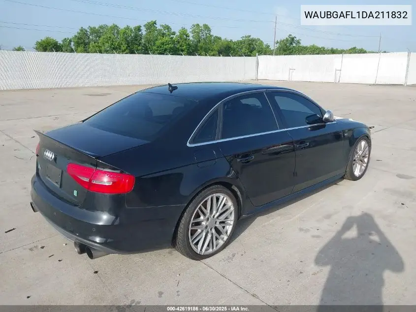 2013 Audi S4 3.0T Premium Plus VIN: WAUBGAFL1DA211832 Lot: 42619186