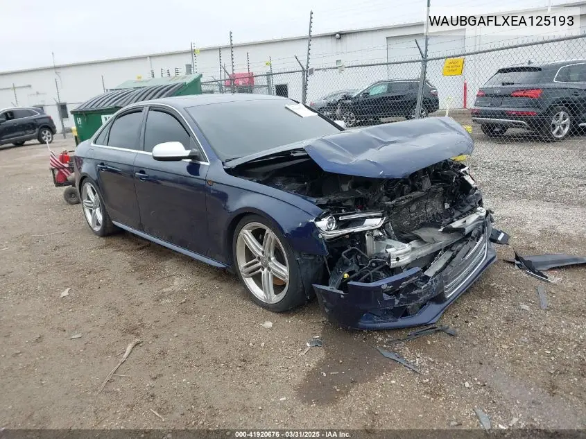 2014 Audi S4 3.0T Premium Plus VIN: WAUBGAFLXEA125193 Lot: 41920676